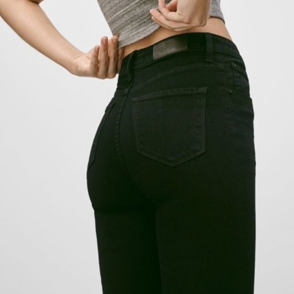 Aritzia The Castings Mid Rise Skinny Jean Black size 25 - Picture 3 of 16